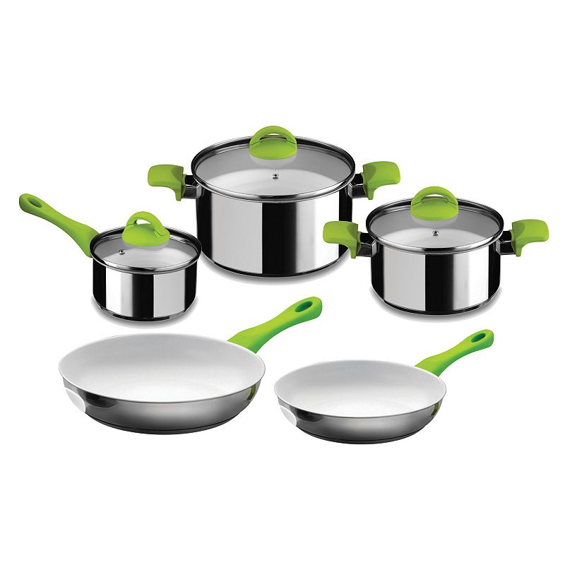 Mepra 8-pc. Nonstick Ceramic Cookware Set, Green