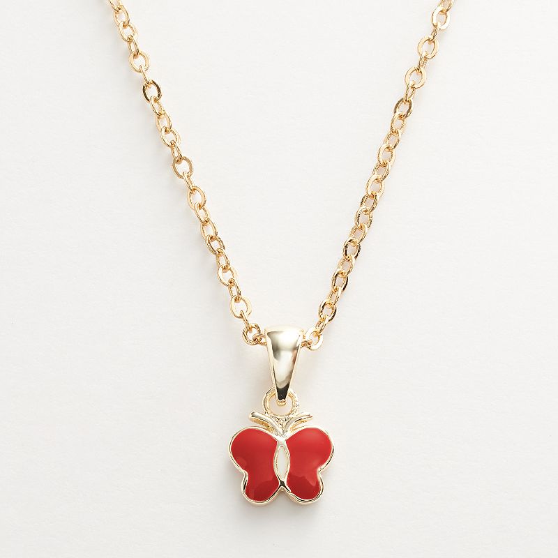 Junior Jewels Brass Butterfly Pendant Kids