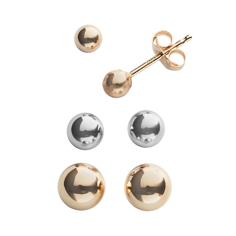 14k Gold Ball Earrings Kohl's