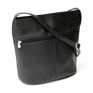 Royce Leather Vaquetta Black Shoulder Bag