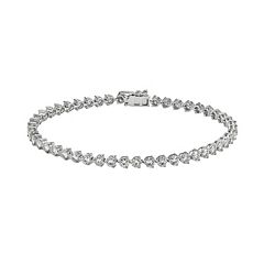 Forever Brilliant 14k White Gold 5-ct. T.W. Lab-Created Moissanite Bracelet by