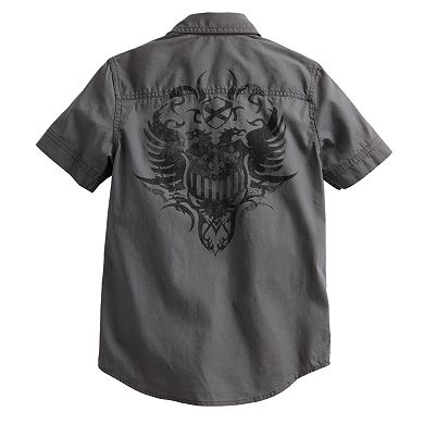Boys 8-20 Helix Graphic Western Button-Down Shirt