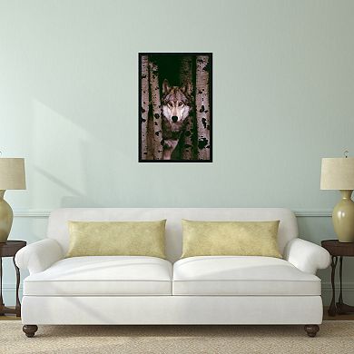 Gray Wolf Framed Wall Art