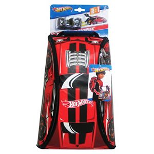 Hot Wheels ZipBin Red Crash Racer Car Backpack by Neat-Oh!