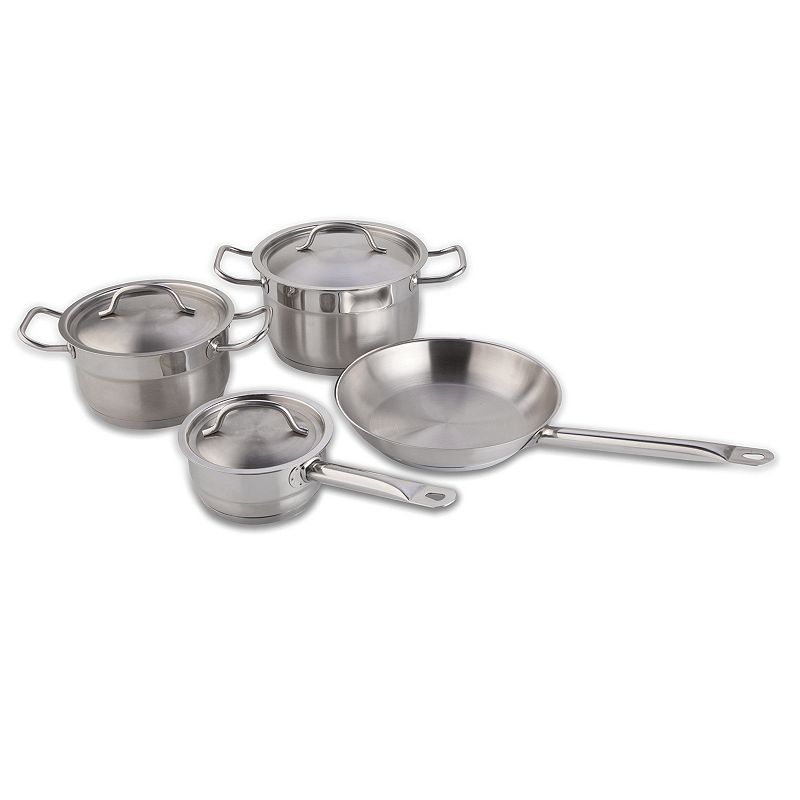 BergHOFF Hotel Line 7-pc. Stainless Steel Cookware Set, Silver