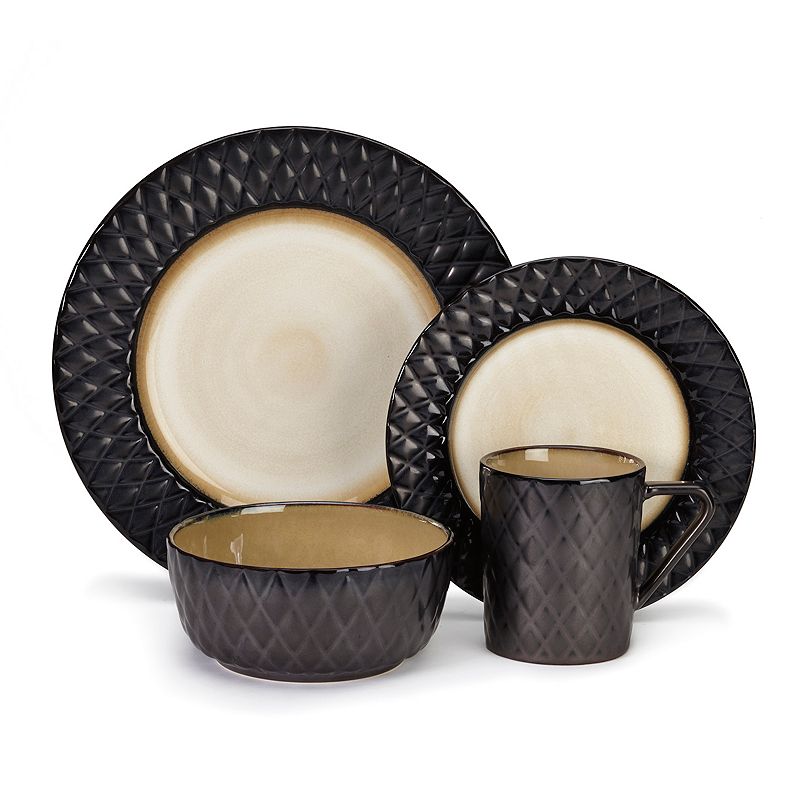 Brown Stoneware Dinnerware Set Kohl's
