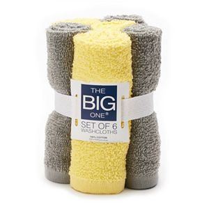 The Big One® Solid 6-pack Washcloths