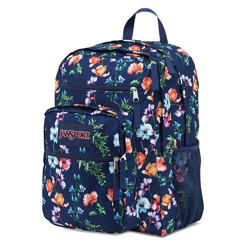 jansport blue flower backpack