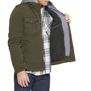 Men's Levi's® Hooded Sherpa Lined Trucker Jacket