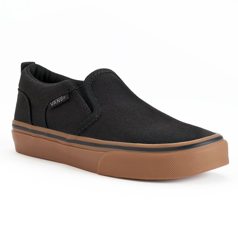 Vans Asher Flames Skate Shoes Boys