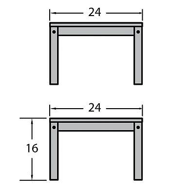 Highwood USA Outdoor Adirondack End Table