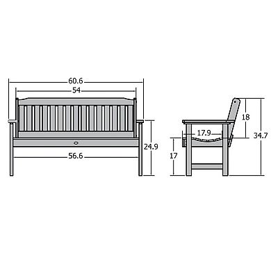 Highwood USA Lehigh 5-ft. Outdoor Bench