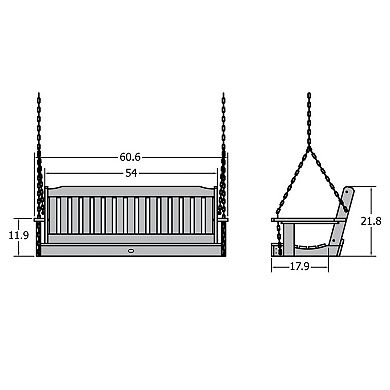 Highwood USA Lehigh 5-ft. Porch Swing