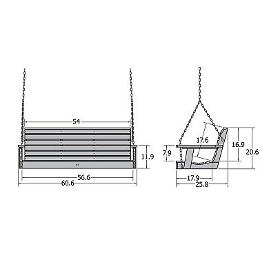 Highwood USA Weatherly 5-ft. Porch Swing