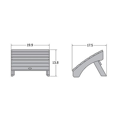 Highwood USA Folding Adirondack Ottoman