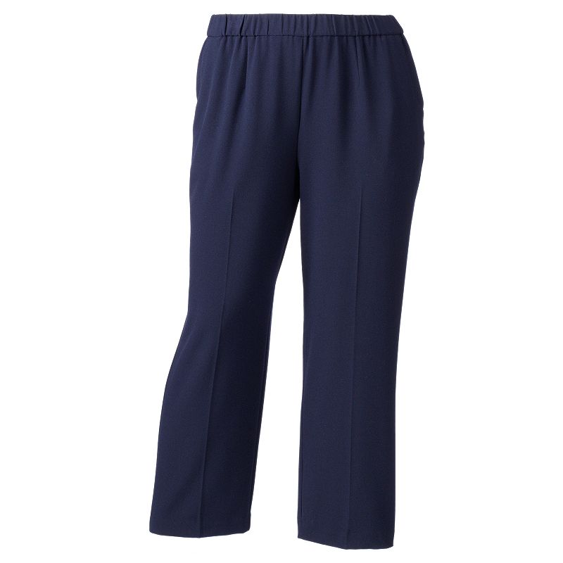 Plus Size Croft & Barrow® Solid Pull-On Dress Pants