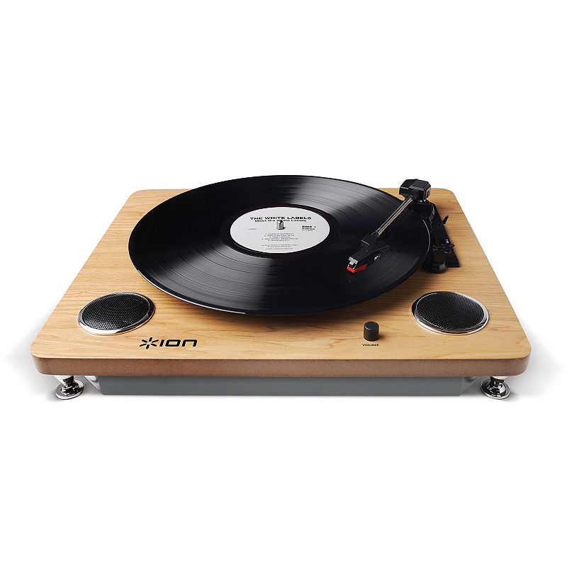 ION Audio Archive LP Conversion Turntable with Stereo Speakers, Brown