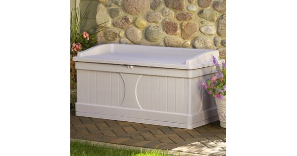 Suncast Flat Top 99-Gallon Storage Box - Outdoor