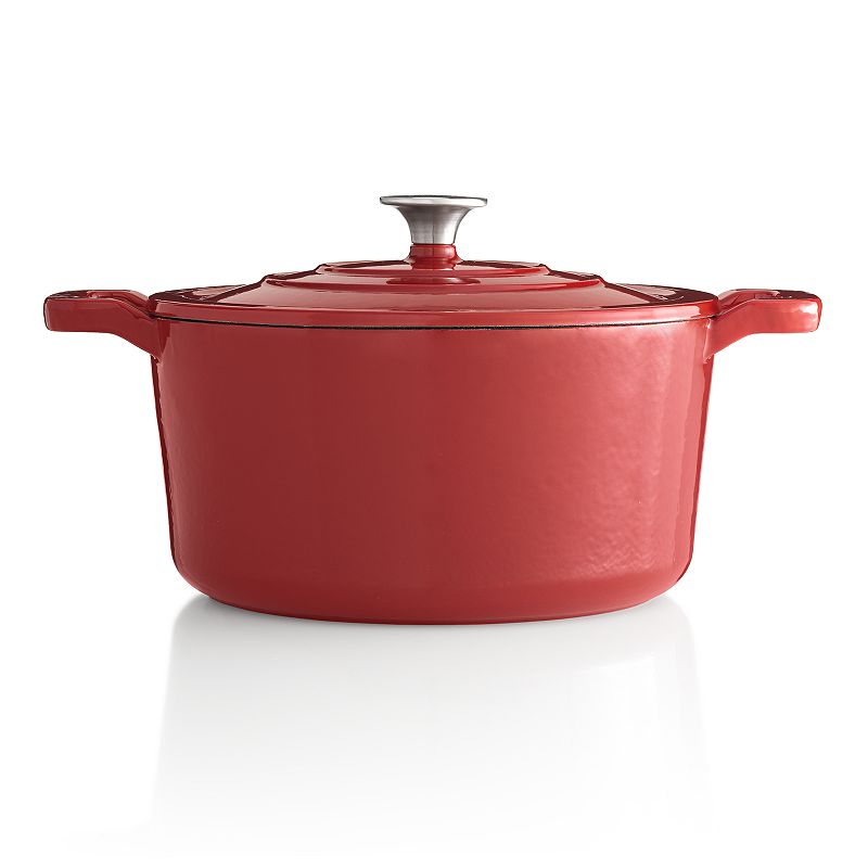 Food Network 5.5-qt. Enameled Cast-Iron Dutch Oven, Red