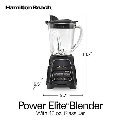 Hamilton Beach Power Elite Glass Jar Blender