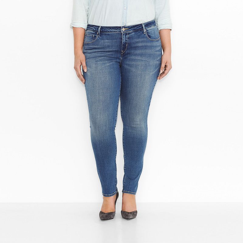 Plus Size Levis Mid Rise Skinny Jeans 5407