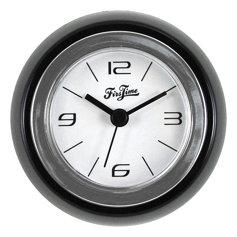 FirsTime Magnetic Wall Clock, Black