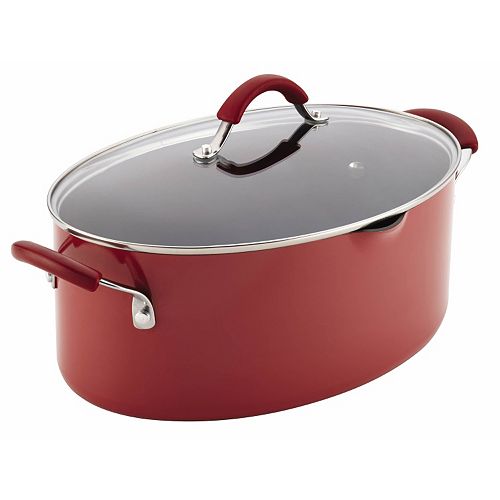 Rachael Ray Cucina 8qt. HardEnamel Oval Pasta Pot