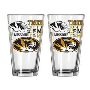 Boelter Missouri Tigers Spirit Pint Glass Set