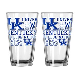 Boelter Kentucky Wildcats Spirit Pint Glass Set
