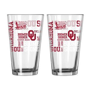Boelter Oklahoma Sooners Spirit Pint Glass Set