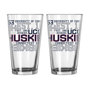 Boelter UConn Huskies Spirit Pint Glass Set