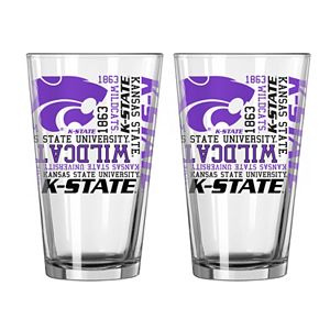 Boelter Kansas State Wildcats Spirit Pint Glass Set