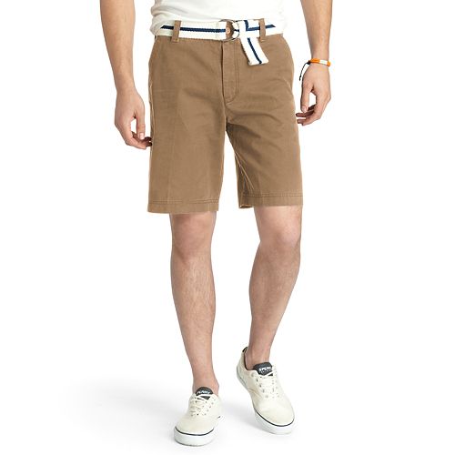 Men's IZOD Saltwater ClassicFit Solid FlatFront Shorts