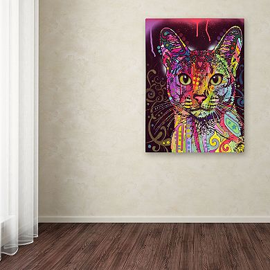 47" x 35" "Abyssinian" Cat Canvas Wall Art