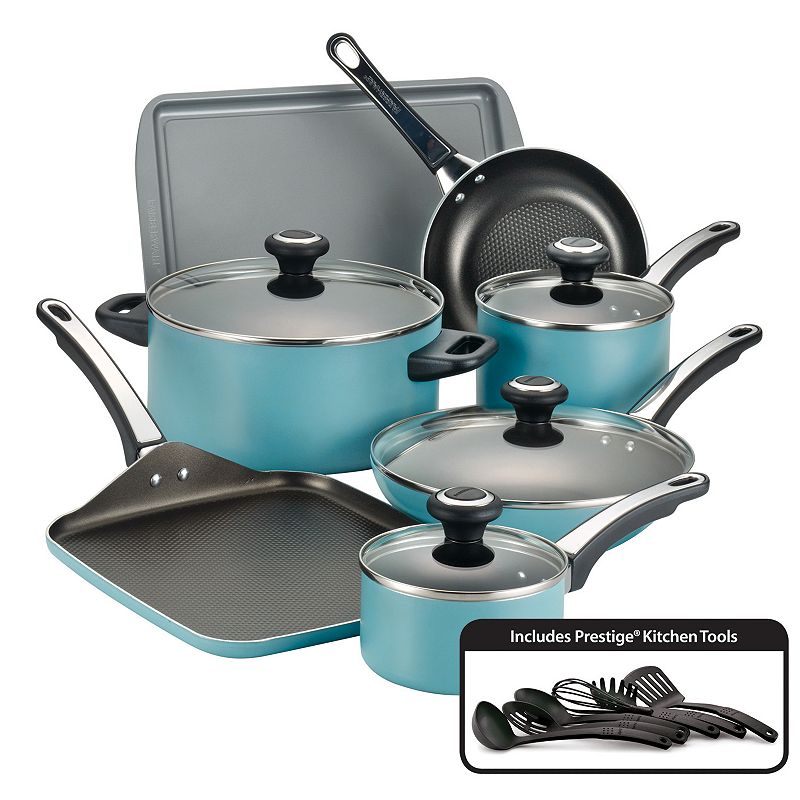 Farberware High Performance 17-pc. Nonstick Cookware Set, Green