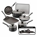 Farberware High Performance 17-Piece Nonstick Cookware Set (Multiple Colors) + $15 Kohls Cash