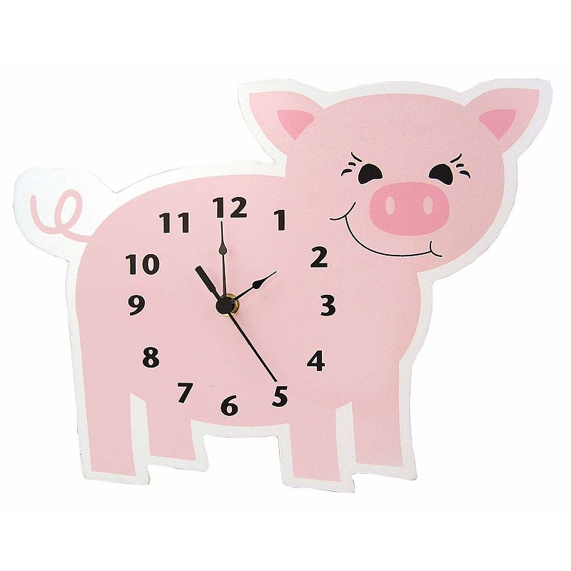 Trend Lab Piglet Wall Clock, Pink