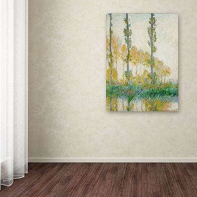 32'' x 26'' ''The Three Trees Autumn'' Canvas Wall Art by Claude Monet