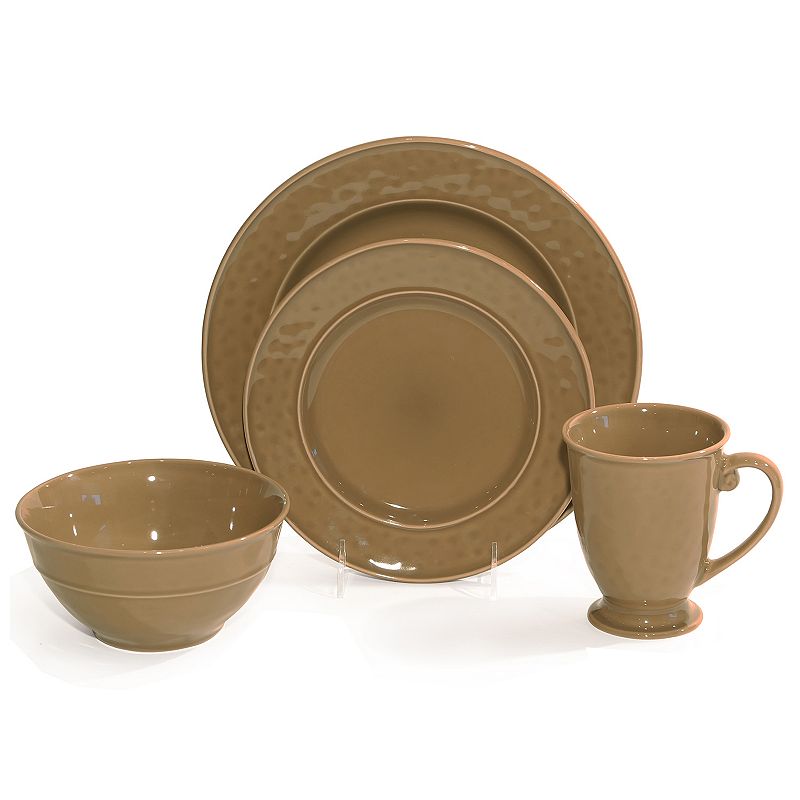 Brown Stoneware Dinnerware Set Kohl's