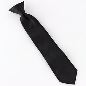 Chaps Solid Clip-On Tie - Boys