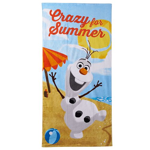 Disney's Frozen Olaf ''Crazy For Summer'' Beach Towel