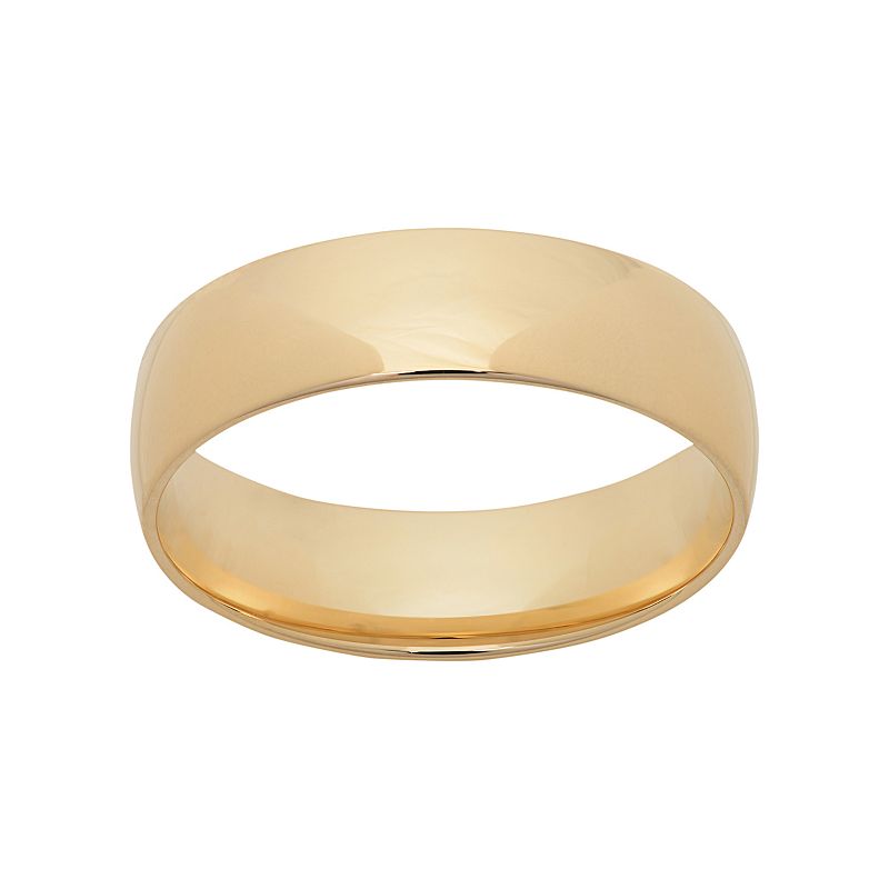 wedding kohl's band Wedding   14k Men  gold Band Gold