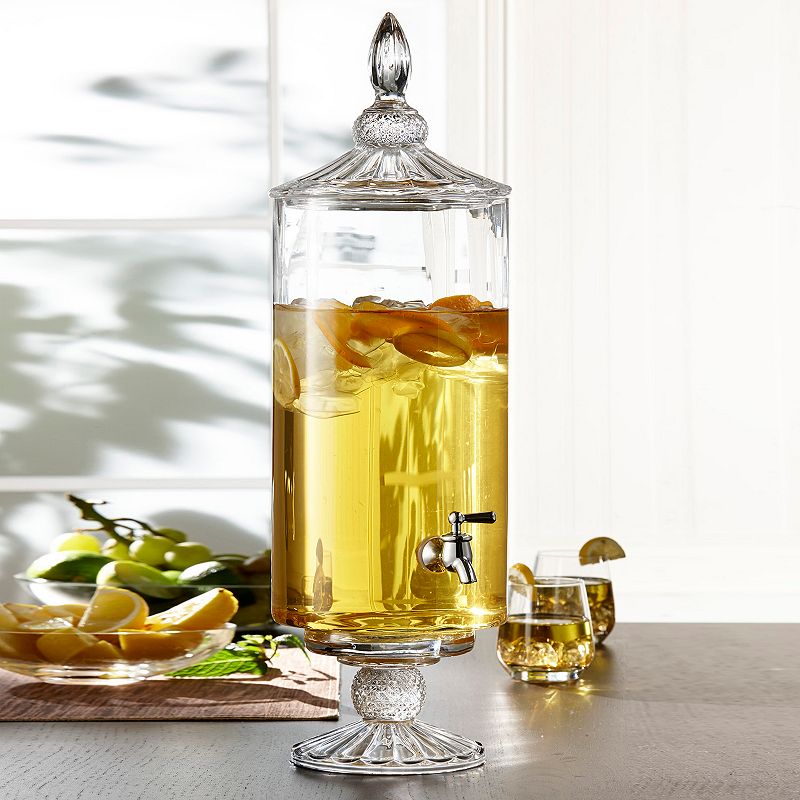 Fifth Avenue Crystal Westchester 2Gal. Glass Beverage Dispenser