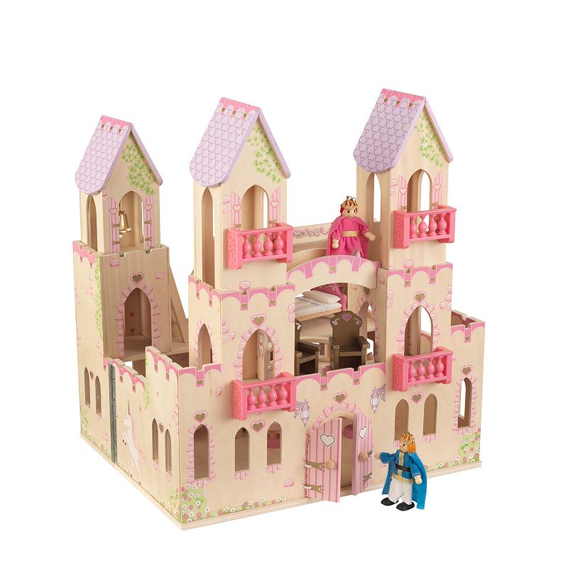 KidKraft Princess Castle Dollhouse Play Set, Pink