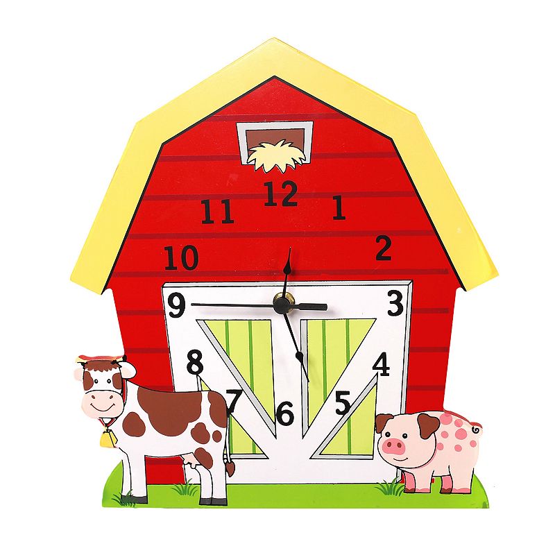 Fantasy Fields Happy Farm Wall Clock by Teamson Kids, Multicolor