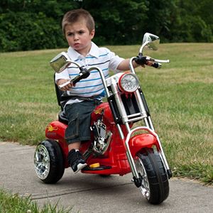 Lil' Rider Red Rocking Three Wheel Ride-On Chopper Motorcycle