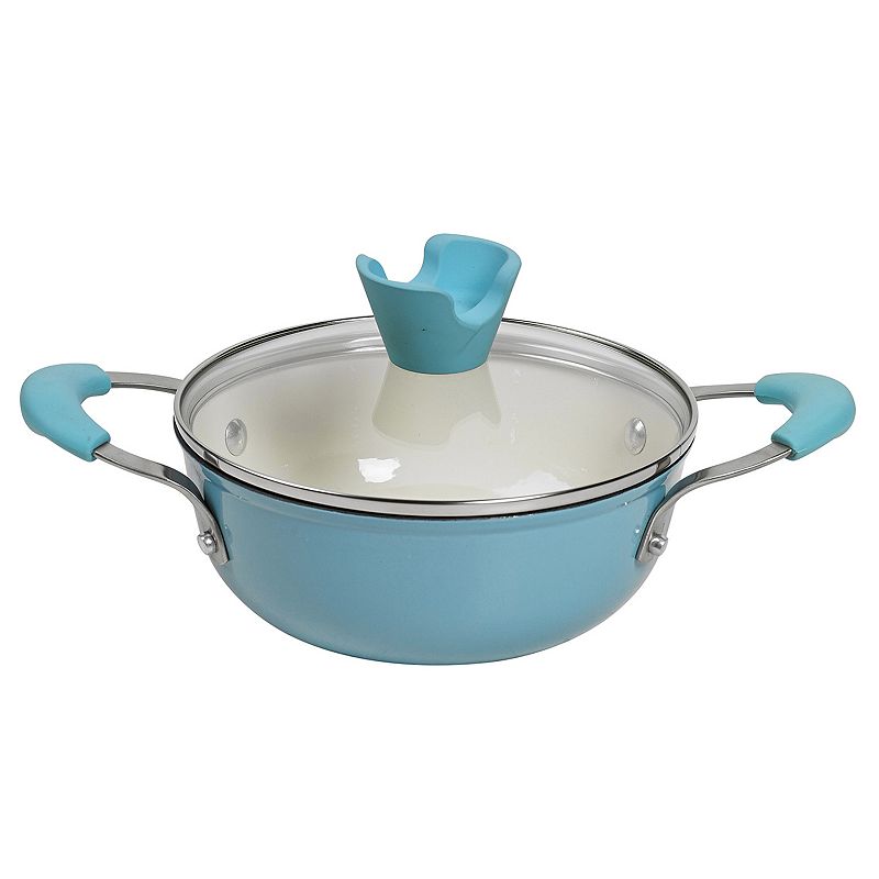 Anna Boiardi 1.5qt. Nonstick Enamel CastIron Covered Casserole Dish