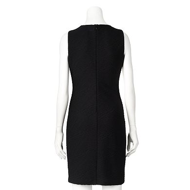 Dana Buchman Textured Sheath Dress - Women's