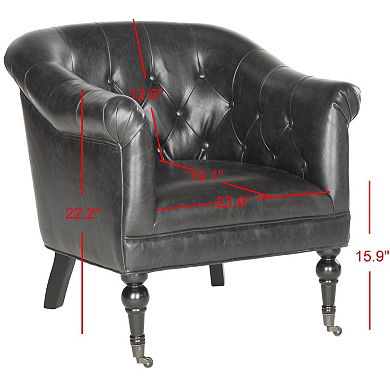 Safavieh Nicolas Faux-Leather Club Chair