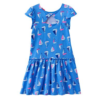 Toddler Girl Jumping Beans® Print Twist-Back Dress